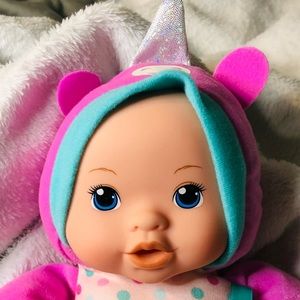 10" Cuddly and Soft Baby Doll with Unicorn Outfit and a Pacifier BRAND NEW